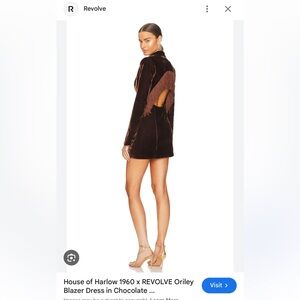 x REVOLVE Oriley Blazer Dress in Chocolate Brown
House of Harlow 1960- XS